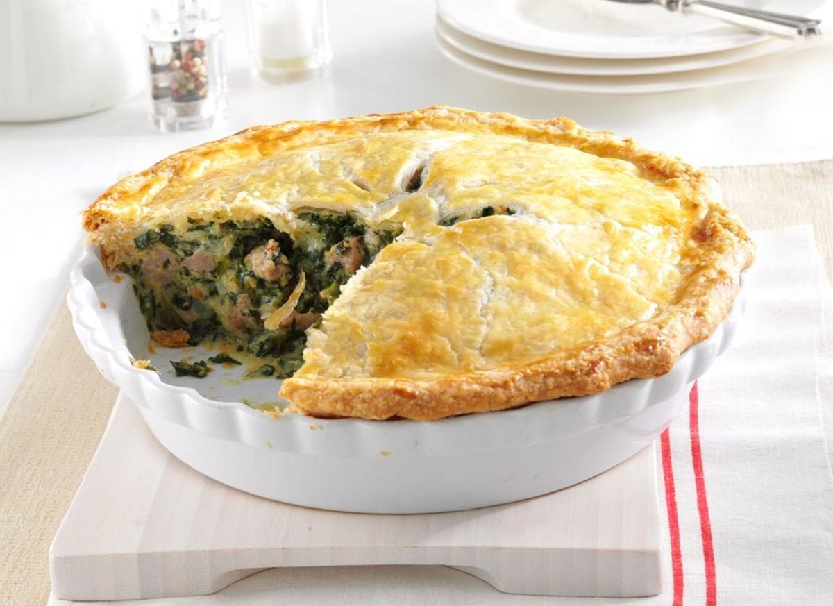 italian-spinach-sausage-pie-recipe