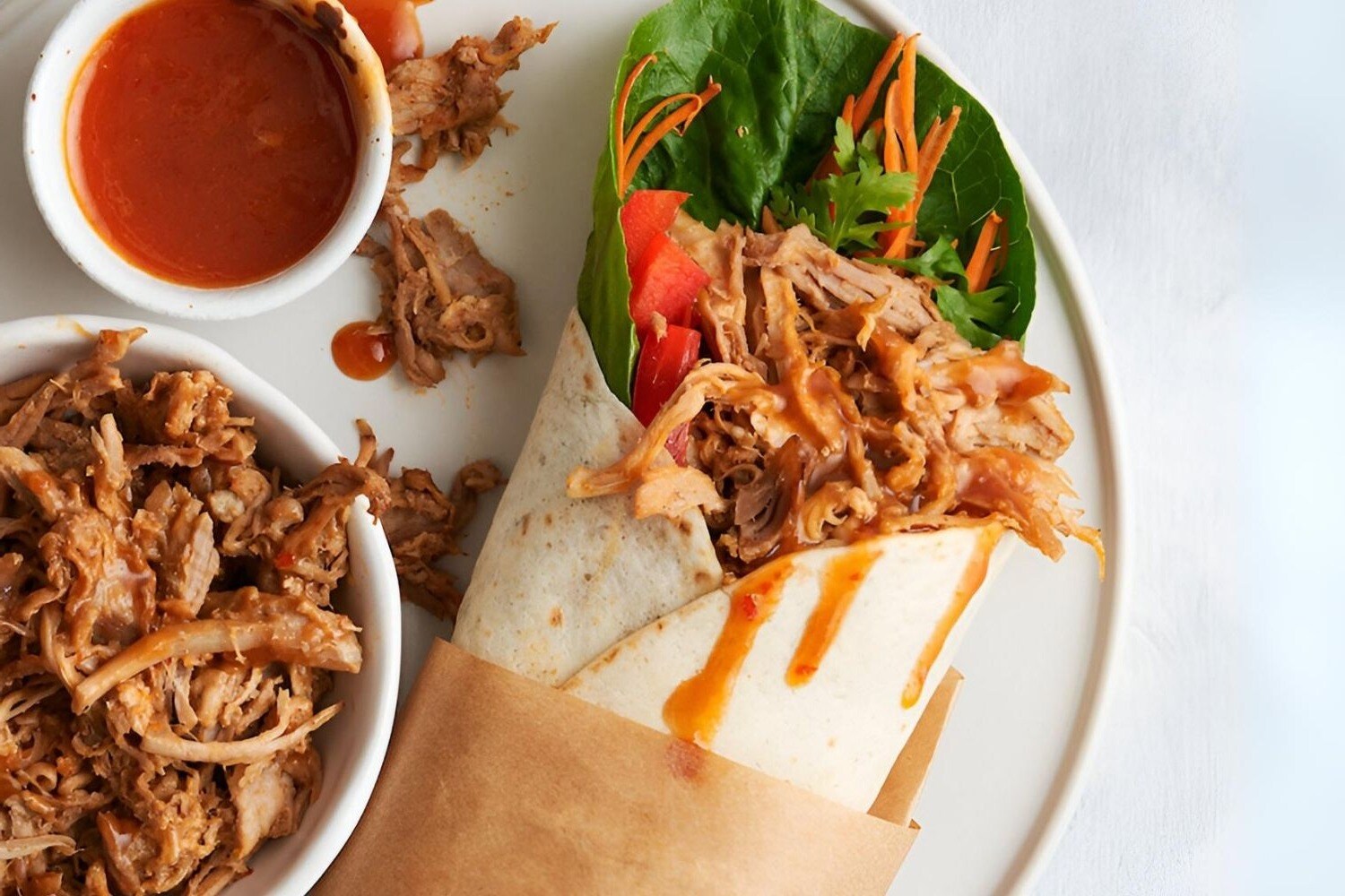 leftover-pork-roast-bbq-wrap-recipe