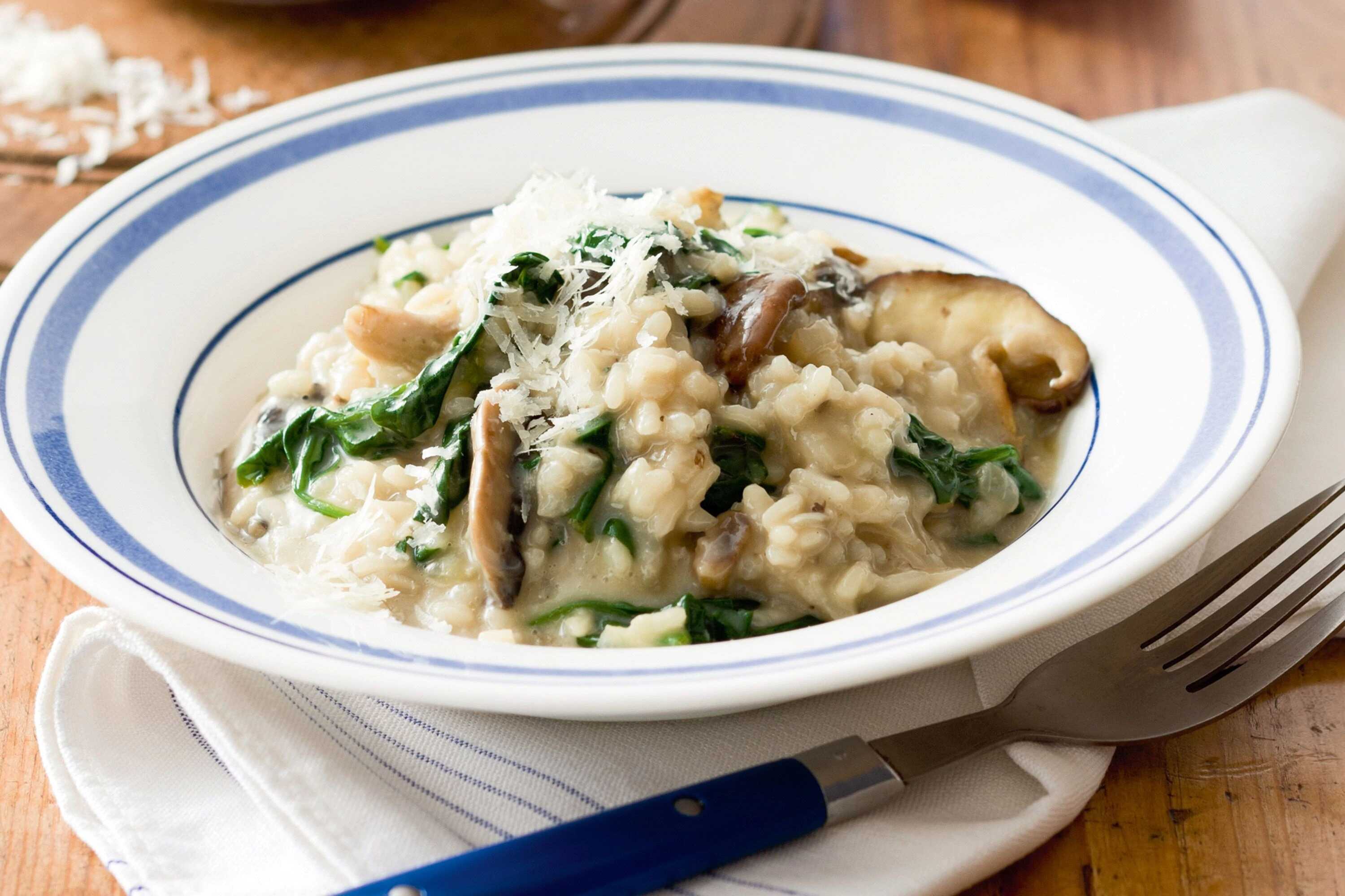 italian-spinach-mushroom-risotto-recipe