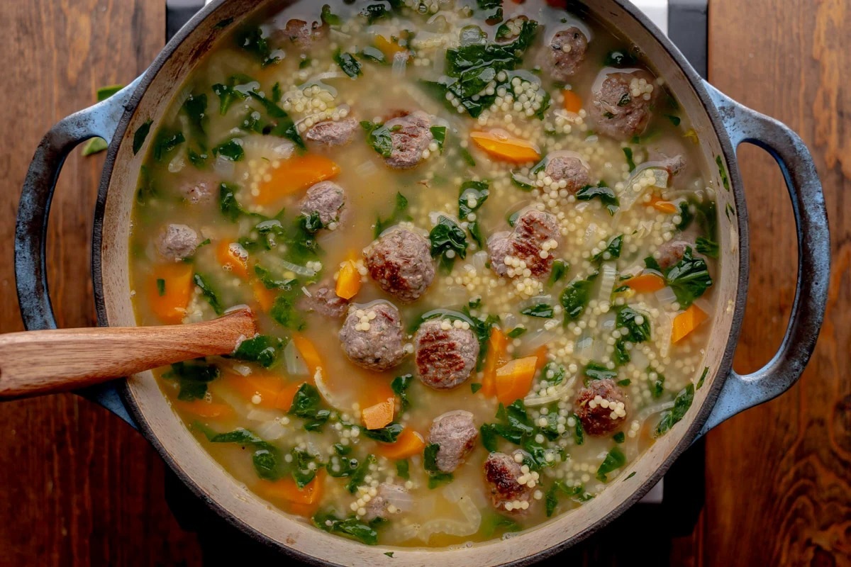 italian-wedding-soup-with-venison-meatballs-recipe