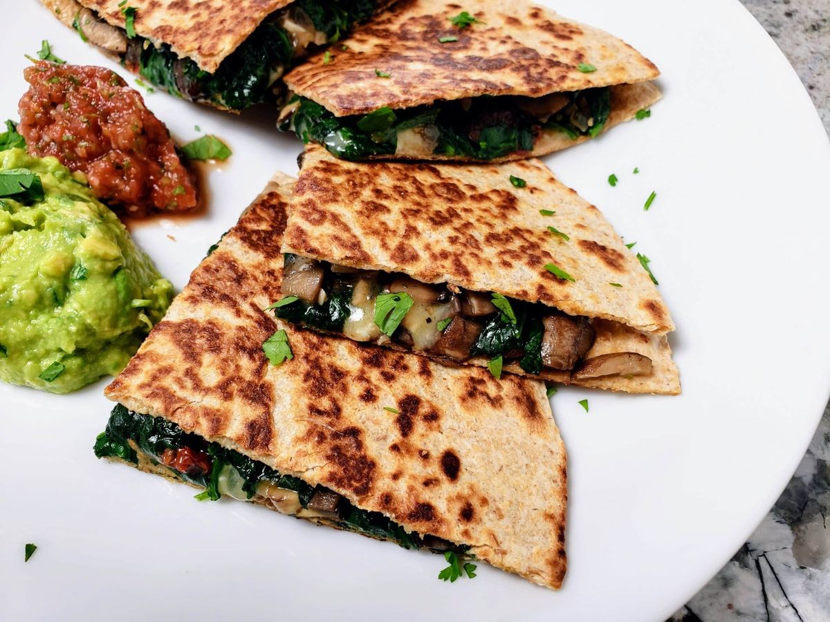 spinach-and-mushroom-quesadillas-recipe