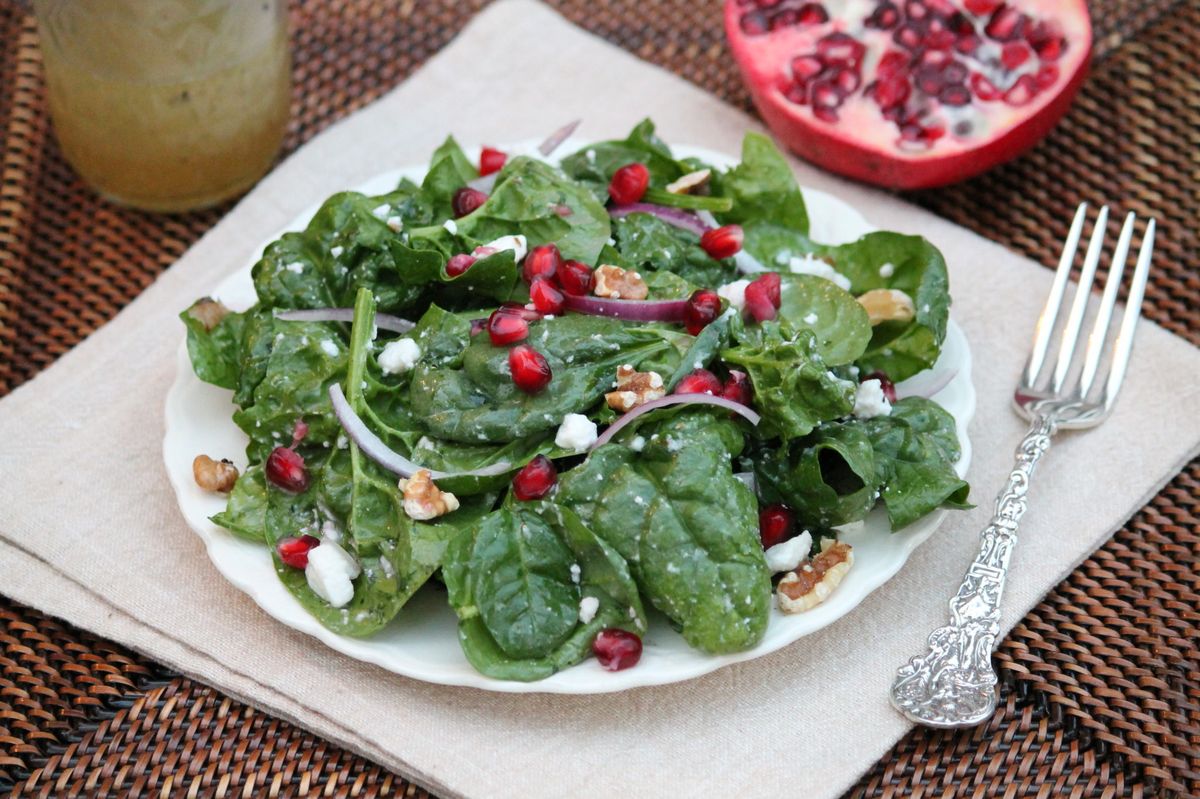 spinach-pomegranate-salad-recipe